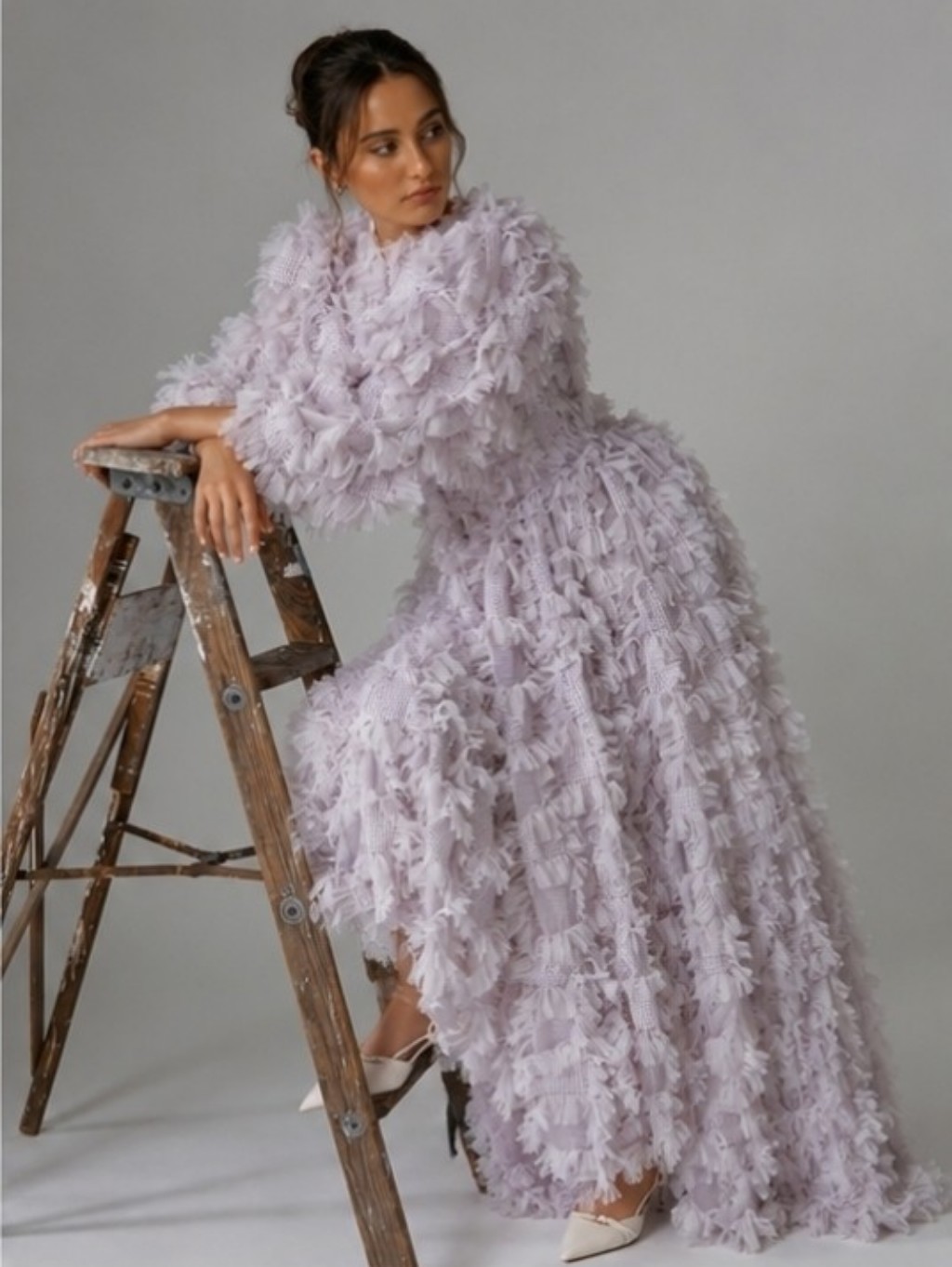 Asos Edition Lilac Midaxi Dress